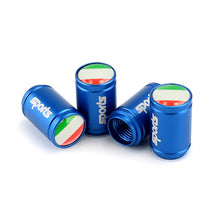 Load image into Gallery viewer, 4pcs Italy Flag Logo Tire Valve Caps

