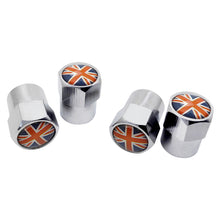 Load image into Gallery viewer, 4pcs Tire Valve Caps with British flag
