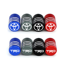 Load image into Gallery viewer, 4pcs Toyota /TRD Logo Tire Valve Caps

