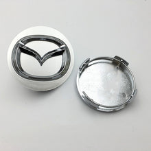 Load image into Gallery viewer, 4pcs Mazda Logo Wheel Center Hub Caps and 56mm Stickers
