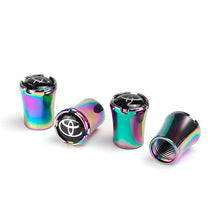 Load image into Gallery viewer, 4pcs Toyota Logo Tire Valve Caps - Neo Chrome
