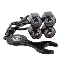 Load image into Gallery viewer, 4pcs BMW Logo Tire Valve Caps+Keychain
