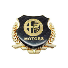 Load image into Gallery viewer, Alfa Romeo Motors Carbon Shield Logo Emblem
