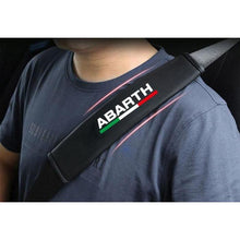 Load image into Gallery viewer, 2pcs FIAT Abarth Logo Seat Belt Pads
