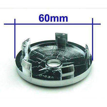 Load image into Gallery viewer, 4x Sline Audi Wheel Center Caps 60mm Silver
