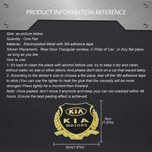 Load image into Gallery viewer, 2pcs KIA Motors Shield Logo Emblem Sticker
