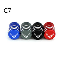 Load image into Gallery viewer, 4pcs Chevrolet Corvette Logo Tire Valve Caps
