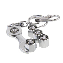 Load image into Gallery viewer, 4pcs Holden Black Wheel Tire Valve Caps Covers+Keychain
