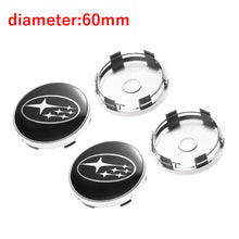 Load image into Gallery viewer, 60mm wheel center caps for Subaru STI
