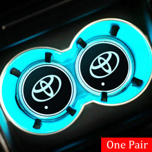 Load image into Gallery viewer, 2pcs Toyota Logo Led Cup Holder Mat Pad
