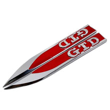 Load image into Gallery viewer, 2pcs Volkswagen GTD Fender Emblem Stickers

