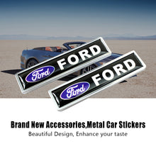 Load image into Gallery viewer, Ford Sport Emblem Fender Stickers Black

