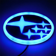 Load image into Gallery viewer, 4D LED Emblem for Subaru Logo XV Forester Outback Legacy Impreza Tribeca Trunk Badge with Light Accessories
