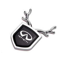 Load image into Gallery viewer, 2pcs Infiniti Logo Shield Antler Emblems
