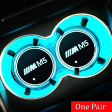 Load image into Gallery viewer, 2pcs BMW M Logo Led Cup Holder Mat Pad
