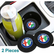 Load image into Gallery viewer, 2pcs Alfa Romeo Logo Auto Cup Holder Mats

