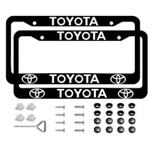 Load image into Gallery viewer, 2pcs Toyota License Plate Frames with Screw Caps
