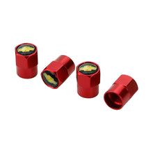 Load image into Gallery viewer, 4pcs Chevrolet Yellow Logo Tire Valve Caps

