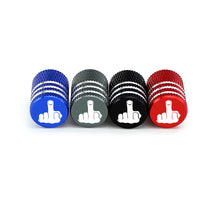 Load image into Gallery viewer, 4pcs Fuck Symbol Logo Tire Valve Caps
