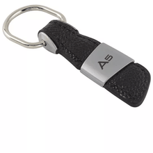 Load image into Gallery viewer, Audi Leather Keyring Black
