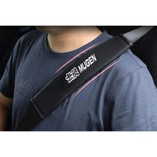 Load image into Gallery viewer, 2pcs Honda Mugen Logo Seat Belt Pads
