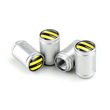 Load image into Gallery viewer, Warning Logo Tire Valve Caps
