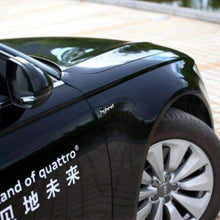 Load image into Gallery viewer, Hybrid Refit Emblem for Audi [Silver, Metal, Sticker]
