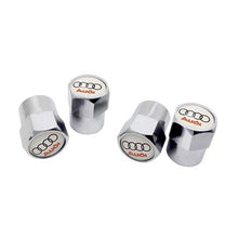 Load image into Gallery viewer, 4pcs Audi Logo Tire Valve Caps
