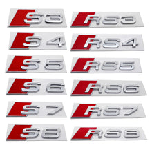 Load image into Gallery viewer, Audi Plastic Letters Emblem A3 A4 A5 A6 A7 A8 Q3 Q5 Q7 S3 S4 S5 S6 S7 S8 RS TT
