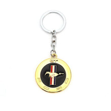 Load image into Gallery viewer, Ford Mustang GT Metal Round Keychain
