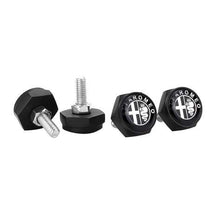 Load image into Gallery viewer, 4pcs License Plate Screws for Alfa Romeo Frame - Black Logo
