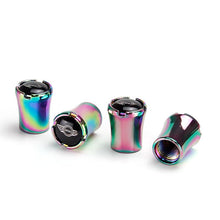 Load image into Gallery viewer, 4pcs Mini Logo Tire Valve Caps - Neo Chrome
