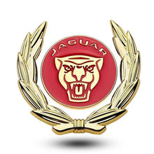 Load image into Gallery viewer, Jaguar Wreath Emblem Sticker

