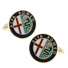 Load image into Gallery viewer, 2pcs Alfa Romeo Logo Men's Shirt Cufflinks

