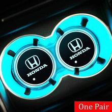 Load image into Gallery viewer, 2pcs Honda Logo Led Cup Holder Mat Pad
