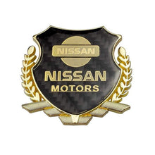 Load image into Gallery viewer, Nissan Motors Carbon Shield Logo Emblem
