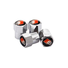 Load image into Gallery viewer, 4pcs Audi S Line Logo Tire Valve Caps - Silver
