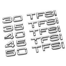 Load image into Gallery viewer, 30 35 40 45 50 55 FSI TFSI Quattro Emblems for Audi
