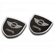 Load image into Gallery viewer, 2pcs Mini Cooper Emblem Shield Sticker
