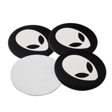 Load image into Gallery viewer, 4pcs 55.5mm Alien UFO Wheel Centre Stickers
