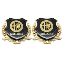 Load image into Gallery viewer, Alfa Romeo Motors Carbon Shield Logo Emblem
