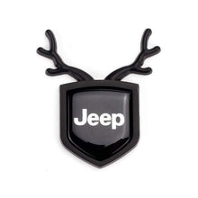 Load image into Gallery viewer, 2pcs Jeep Logo Shield Antler Emblems
