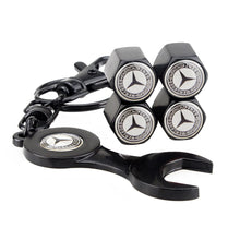 Load image into Gallery viewer, Mercedes Benz AMG Tire Valve Caps with KeyChain
