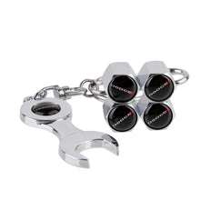 Load image into Gallery viewer, 4pcs Dodge Logo2 Black Wheel Tire Valve Caps+Keychain

