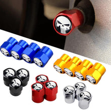 Load image into Gallery viewer, 4pcs Tire Valve Caps with Punisher
