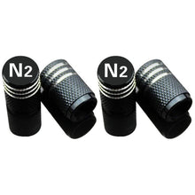 Load image into Gallery viewer, 4pcs N2 Nitrogen Logo Tire Valve Caps
