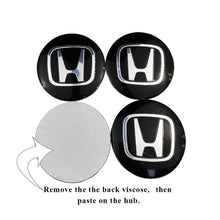 Load image into Gallery viewer, 4pcs 56mm Honda Logo Wheel Hub Stickers
