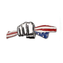 Load image into Gallery viewer, American Flag Fist Metal Sticker Decal
