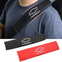 Load image into Gallery viewer, 2pcs Chevrolet Logo Seat Belt Shoulder Pads
