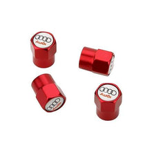 Load image into Gallery viewer, 4pcs Audi Logo Tire Valve Caps
